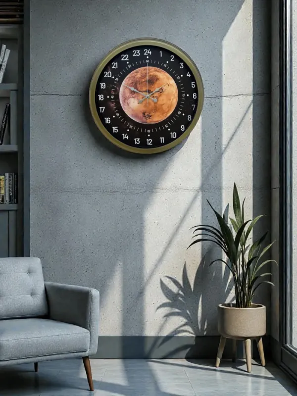 Göstergeli Eskitme Metal Duvar Saati 40 cm · Model 4095E