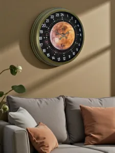 Göstergeli Eskitme Metal Duvar Saati 40 cm · Model 4095E