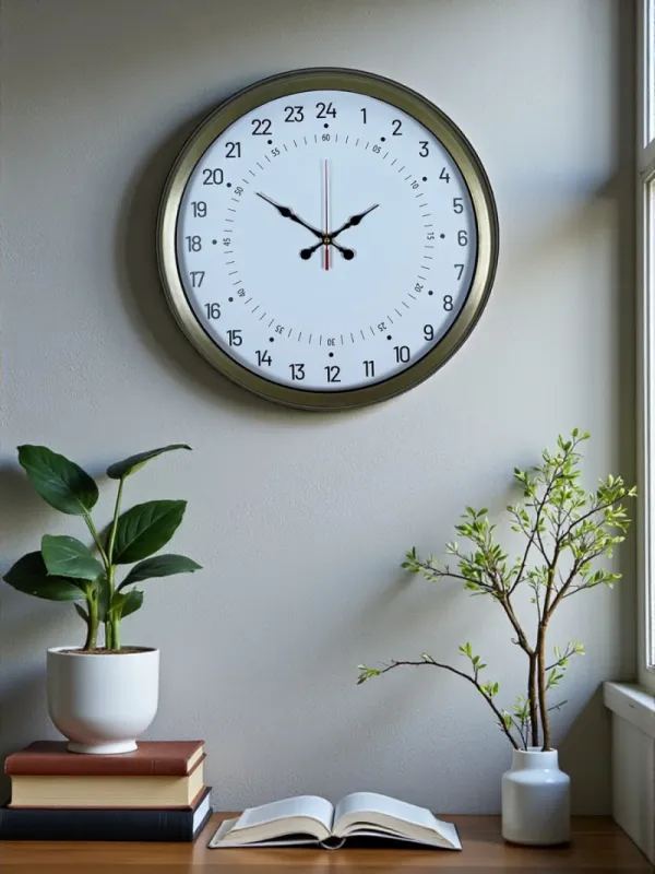 Göstergeli Eskitme Metal Duvar Saati 40 cm · Model 4097E