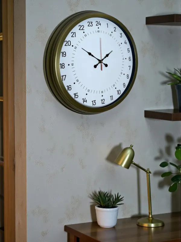 Göstergeli Eskitme Metal Duvar Saati 40 cm · Model 4097E