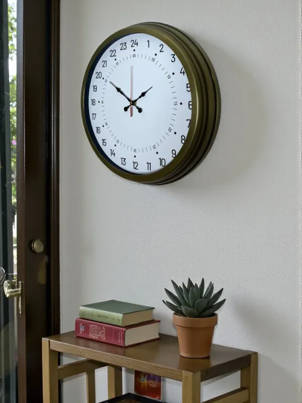 Göstergeli Eskitme Metal Duvar Saati 40 cm · Model 4097E
