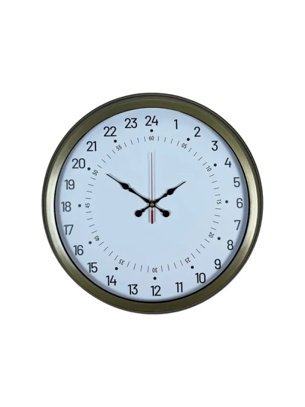 Göstergeli Eskitme Metal Duvar Saati 40 cm · Model 4097E