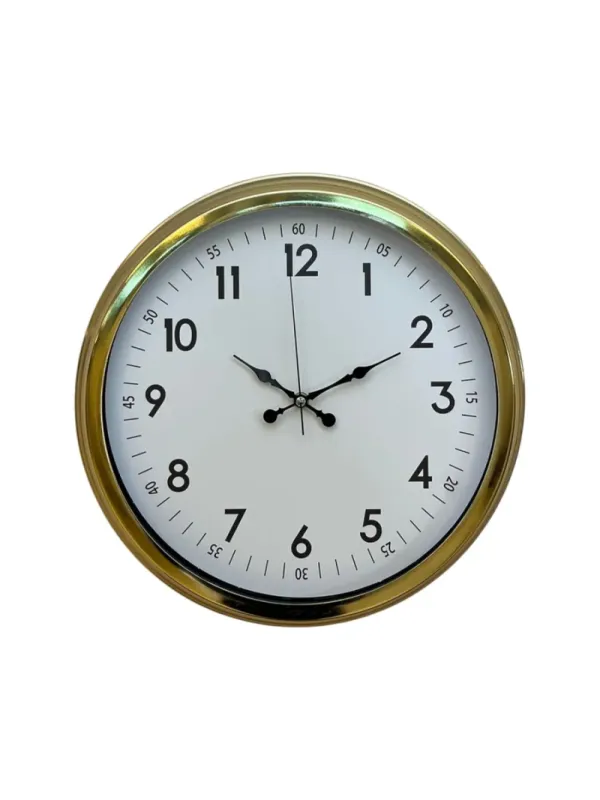 Gold Metal Duvar Saati 40 cm · Model 4005G