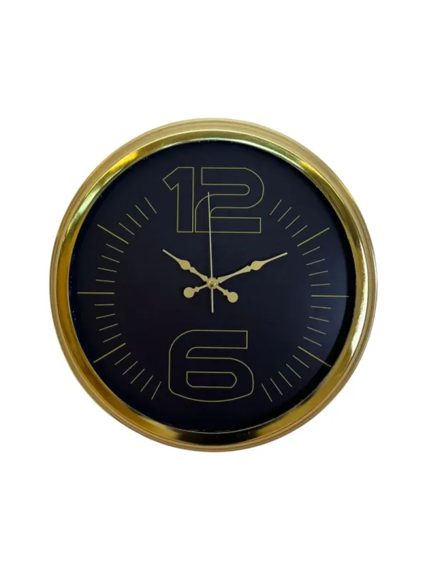 Gold Metal Duvar Saati 40 cm · Model 4012G