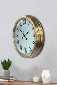 Gold Metal Duvar Saati 40 cm · Model 4054G