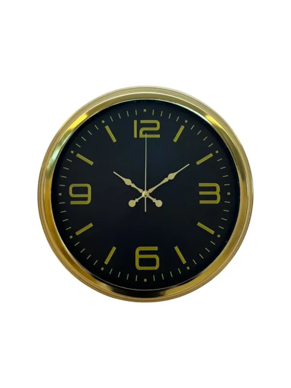 Gold Metal Duvar Saati 40 cm · Model 4044G