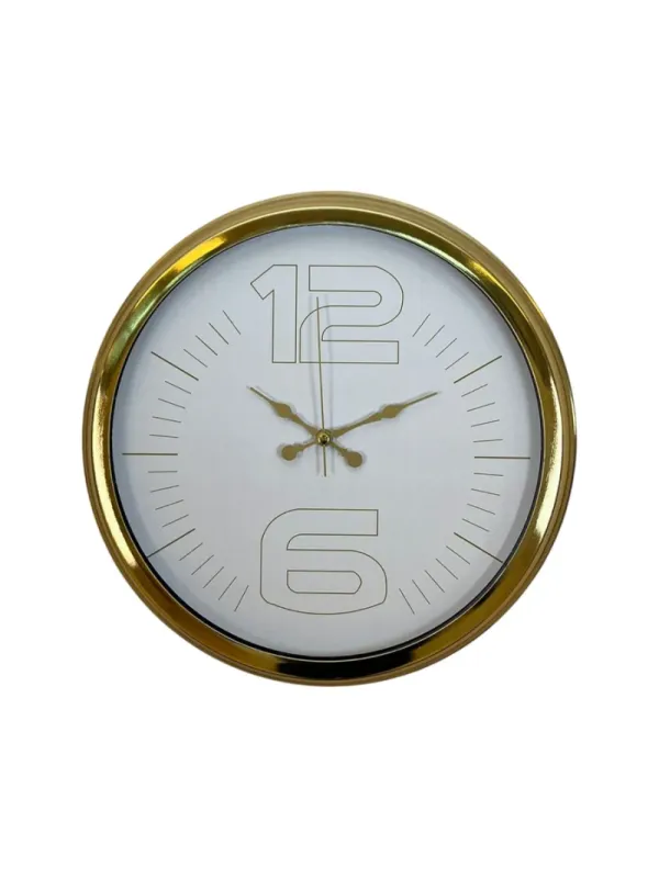 Gold Metal Duvar Saati 40 cm · Model 4048G