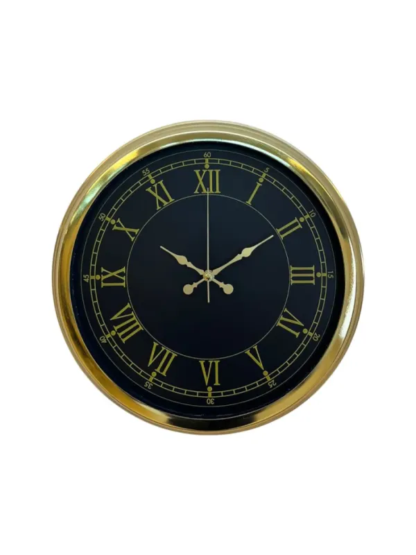 Gold Metal Duvar Saati 40 cm · Model 4072G