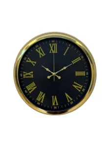 Gold Metal Duvar Saati 40 cm · Model 4073G