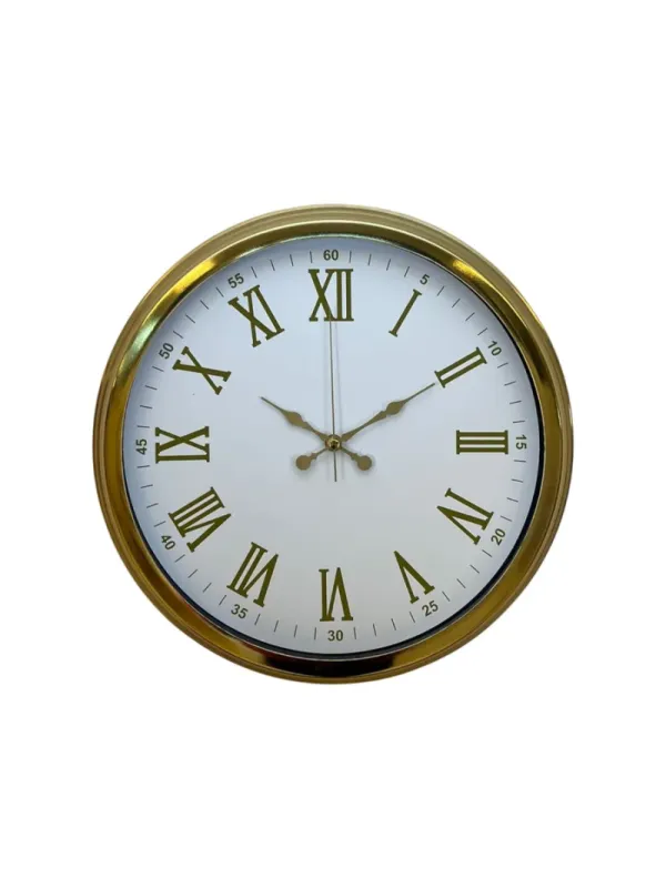 Gold Metal Duvar Saati 40 cm · Model 4075G
