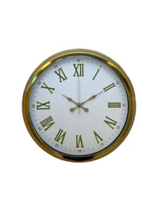 Gold Metal Duvar Saati 40 cm · Model 4075G