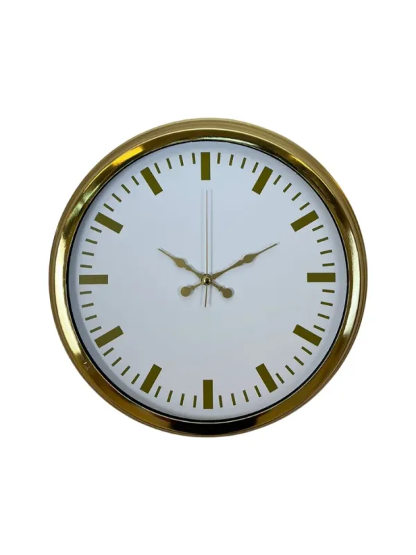 Gold Metal Duvar Saati 40 cm · Model 4086G