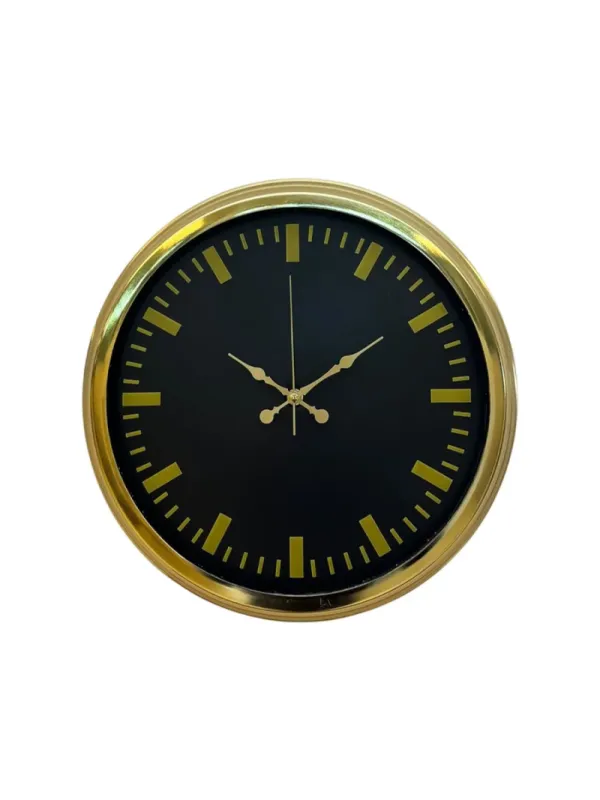 Gold Metal Duvar Saati 40 cm · Model 4088G