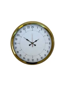 Göstergeli Gold Metal Duvar Saati 40 cm · Model 4097G