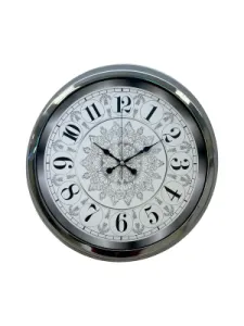 Krom Metal Duvar Saati 40 cm · Model 4019K