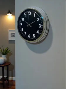 Krom Metal Duvar Saati 40 cm · Model 4031K
