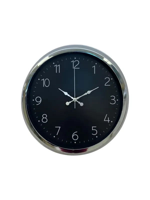 Krom Metal Duvar Saati 40 cm · Model 4047K