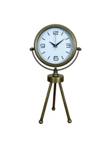 Retro Görünümlü Eskitme Metal Masa Saati 45 x 26 cm · Model MT-2008E