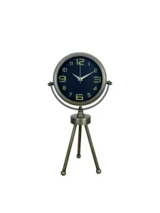 Retro Görünümlü Eskitme Metal Masa Saati 45 x 26 cm · Model MT-2010E