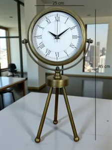 Eskitme Metal Masa Saati 45 x 26 cm · Model MT-2055E