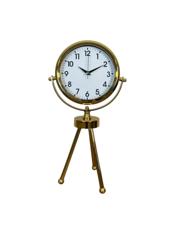 Gold Metal Masa Saati 45 x 26 cm · Model MT-2001G