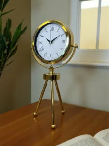 Gold Metal Masa Saati 45 x 26 cm · Model MT-2055G
