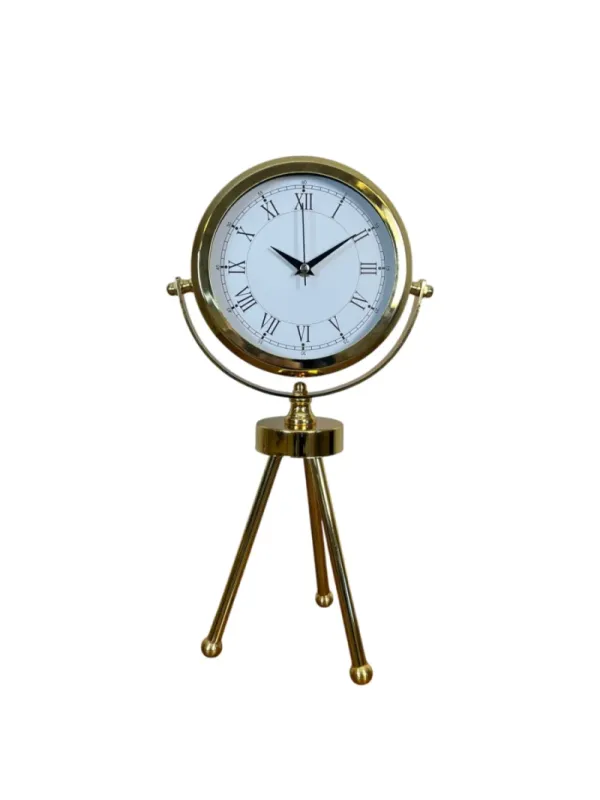 Gold Metal Masa Saati 45 x 26 cm · Model MT-2055G