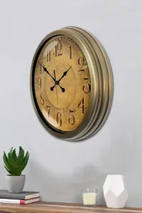 Eskitme Metal Duvar Saati 40 cm · Model 4015E