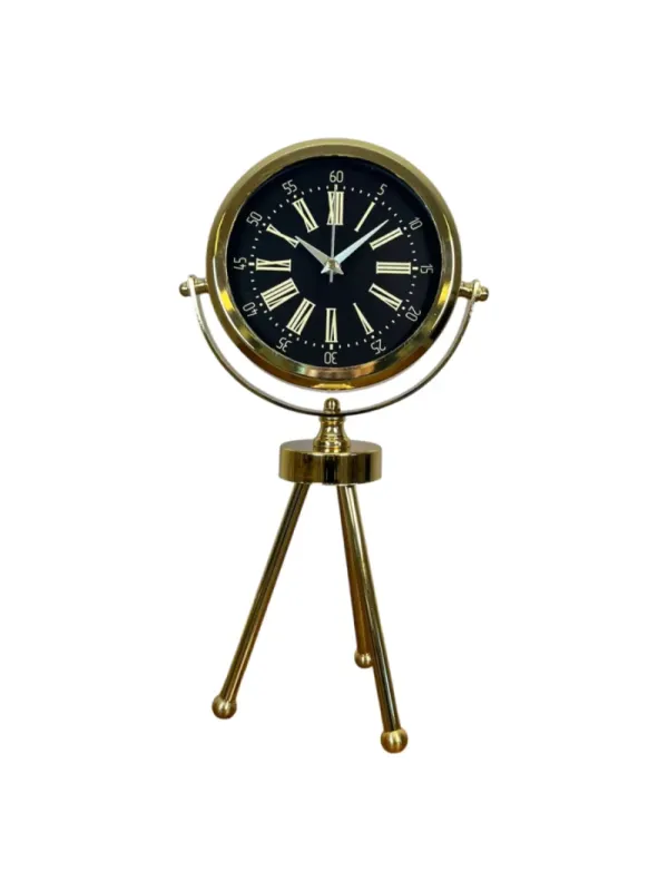 Gold Metal Masa Saati 45 x 26 cm · Model MT-2058G
