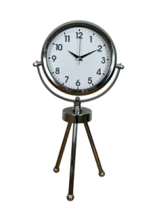 Krom Metal Masa Saati 45 x 26 cm · Model MT-2001K
