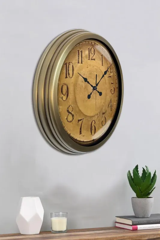 Eskitme Metal Duvar Saati 40 cm · Model 4015E