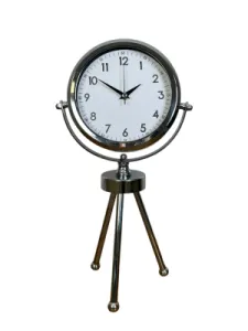 Krom Metal Masa Saati 45 x 26 cm · Model MT-2005K