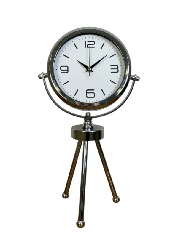 Krom Metal Masa Saati 45 x 26 cm · Model MT-2008K