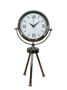 Krom Metal Masa Saati 45 x 26 cm · Model MT-2008K