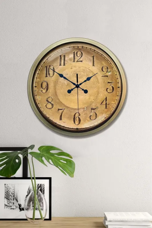 Eskitme Metal Duvar Saati 40 cm · Model 4015E