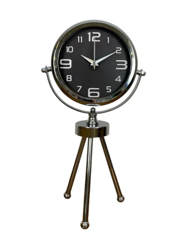 Krom Metal Masa Saati 45 x 26 cm · Model MT-2009K
