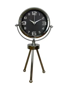 Krom Metal Masa Saati 45 x 26 cm · Model MT-2009K