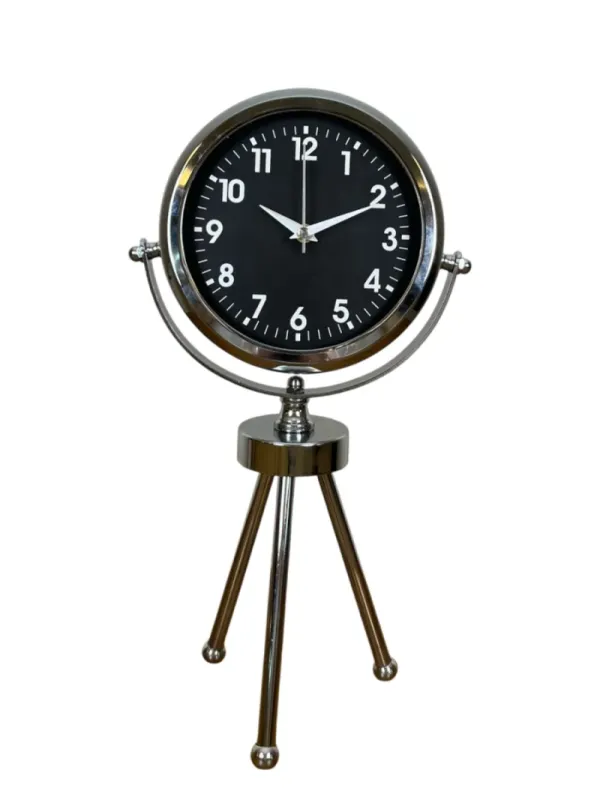 Krom Metal Masa Saati 45 x 26 cm · Model MT-2031K