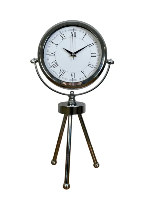 Krom Metal Masa Saati 45 x 26 cm · Model MT-2055K