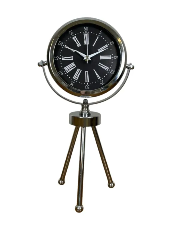 Krom Metal Masa Saati 45 x 26 cm · Model MT-2059K