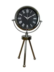 Krom Metal Masa Saati 45 x 26 cm · Model MT-2090K