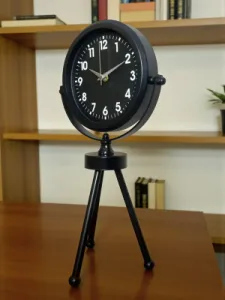 Siyah Metal Masa Saati 45 x 26 cm · Model MT-2031B