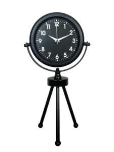 Siyah Metal Masa Saati 45 x 26 cm · Model MT-2031B