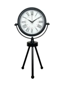 Roma Rakamlı Siyah Metal Masa Saati 45 x 26 cm · Model MT-2052B