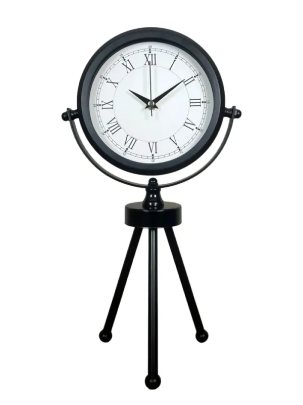 Siyah Metal Masa Saati 45 x 26 cm · Model MT-2055B