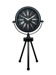 Siyah Metal Masa Saati 45 x 26 cm · Model MT-2059B