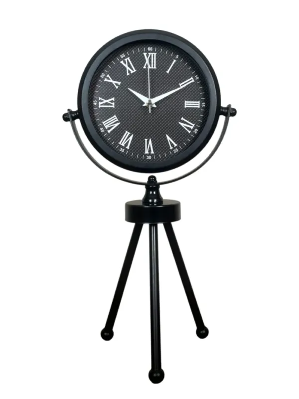 Siyah Metal Masa Saati 45 x 26 cm · Model MT-2090B