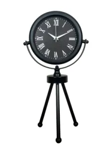 Siyah Metal Masa Saati 45 x 26 cm · Model MT-2090B
