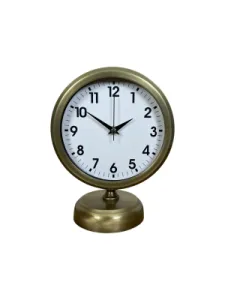 Retro Görünümlü Eskitme Metal Masa Saati 25 x 20 cm · Model MS-2001E