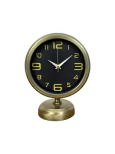 Retro Görünümlü Eskitme Metal Masa Saati 25 x 20 cm · Model MS-2010E